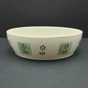 Pfaltzgraff Cloverhill Floral Round Baker Blue Floral Vegetable Serving Bowl